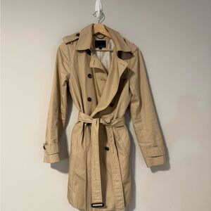 Banana Republic Beige Double-Breasted Trench Coat